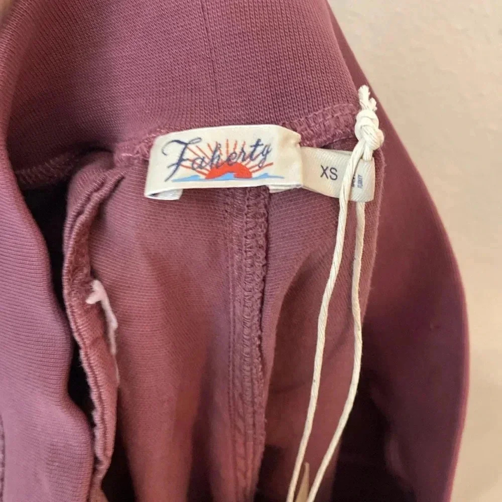 NWT Faherty Arlie Pants in Rosewood - Picture 6 of 7
